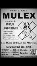 MuleX cyclocross race poster for 2021